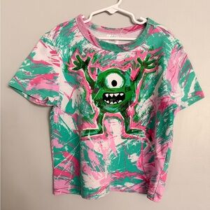 Disney Green and Pink Monster Kids T-Shirt